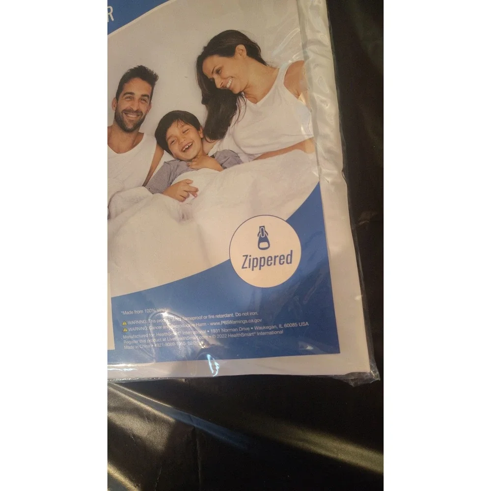 DMI HealthSmart Twin Mattress Protector Waterproof Zippered Vinyl 554-8069-1950